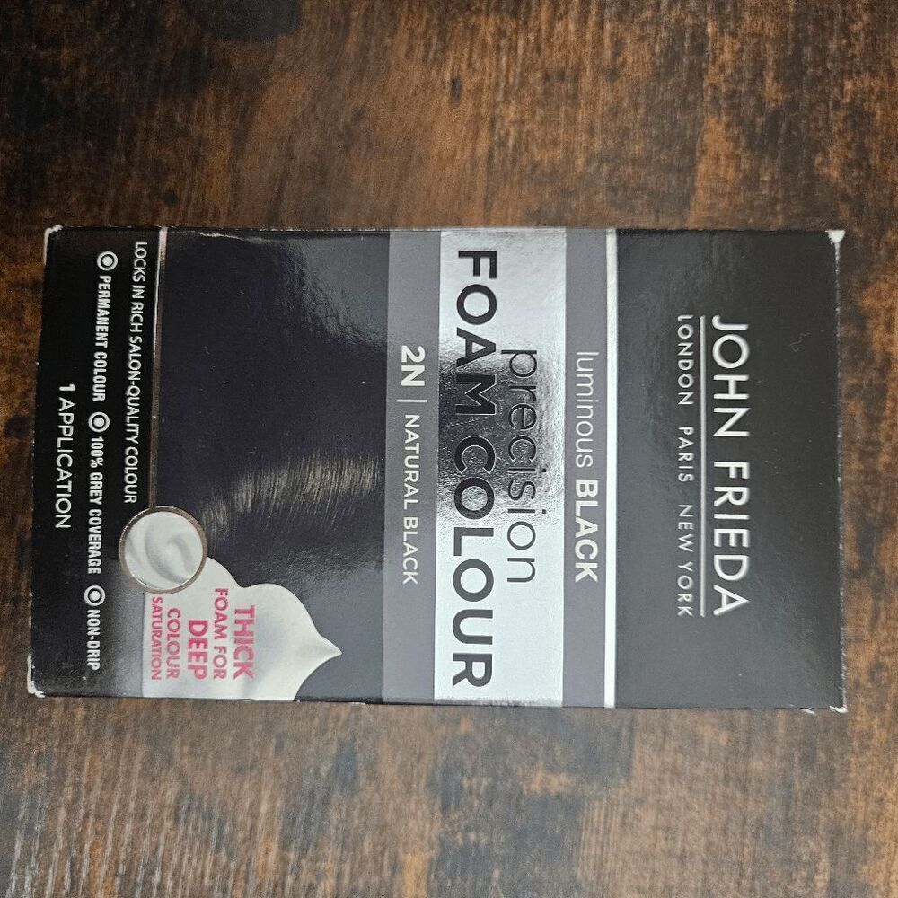 John Frieda Precision Foam Hair Color New and Sealed #2N Natural Black